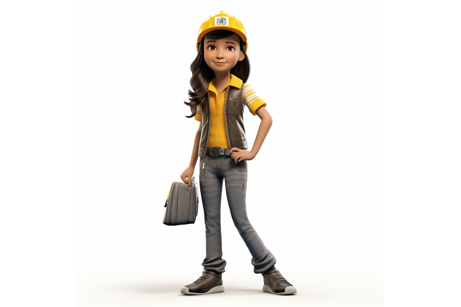 3D pixar Character Child Girl with relevant environment 26