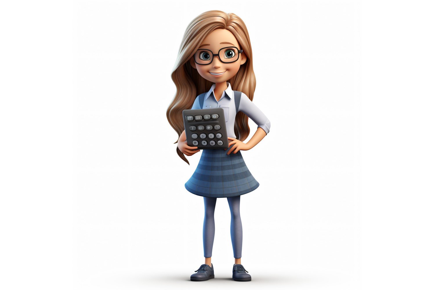 3D pixar Character Child Girl with relevant environment 27