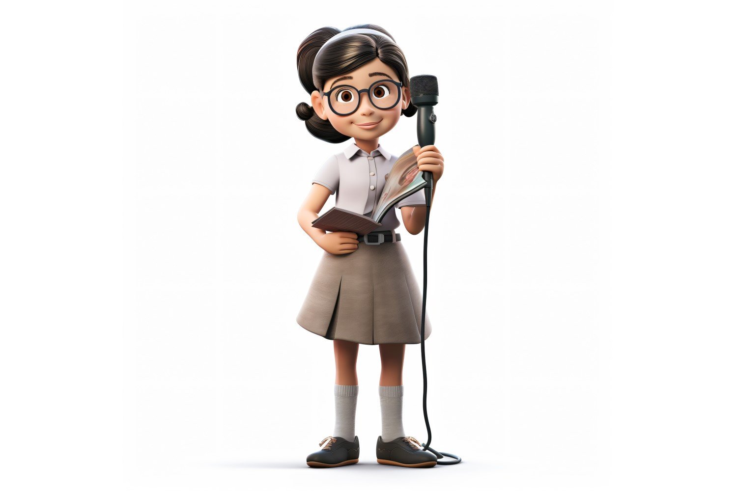 3D pixar Character Child Girl with relevant environment 30