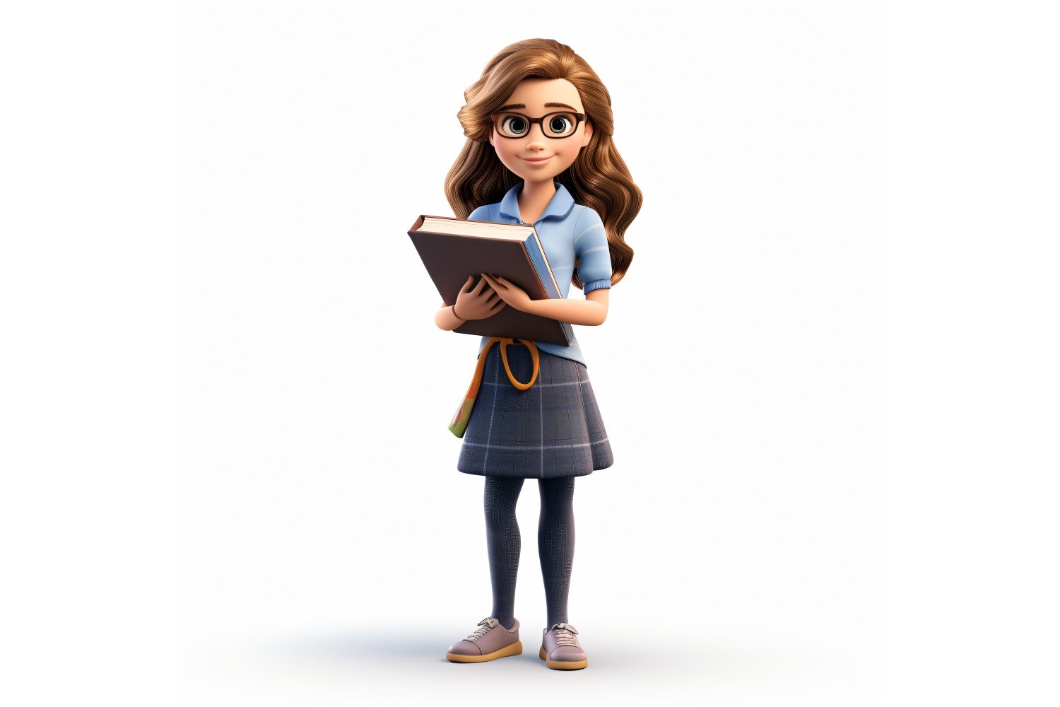 3D pixar Character Child Girl with relevant environment 32