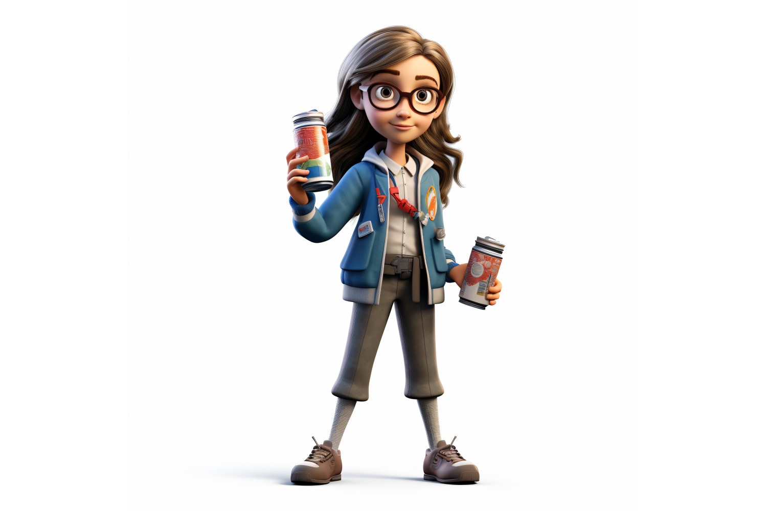 3D pixar Character Child Girl with relevant environment 34