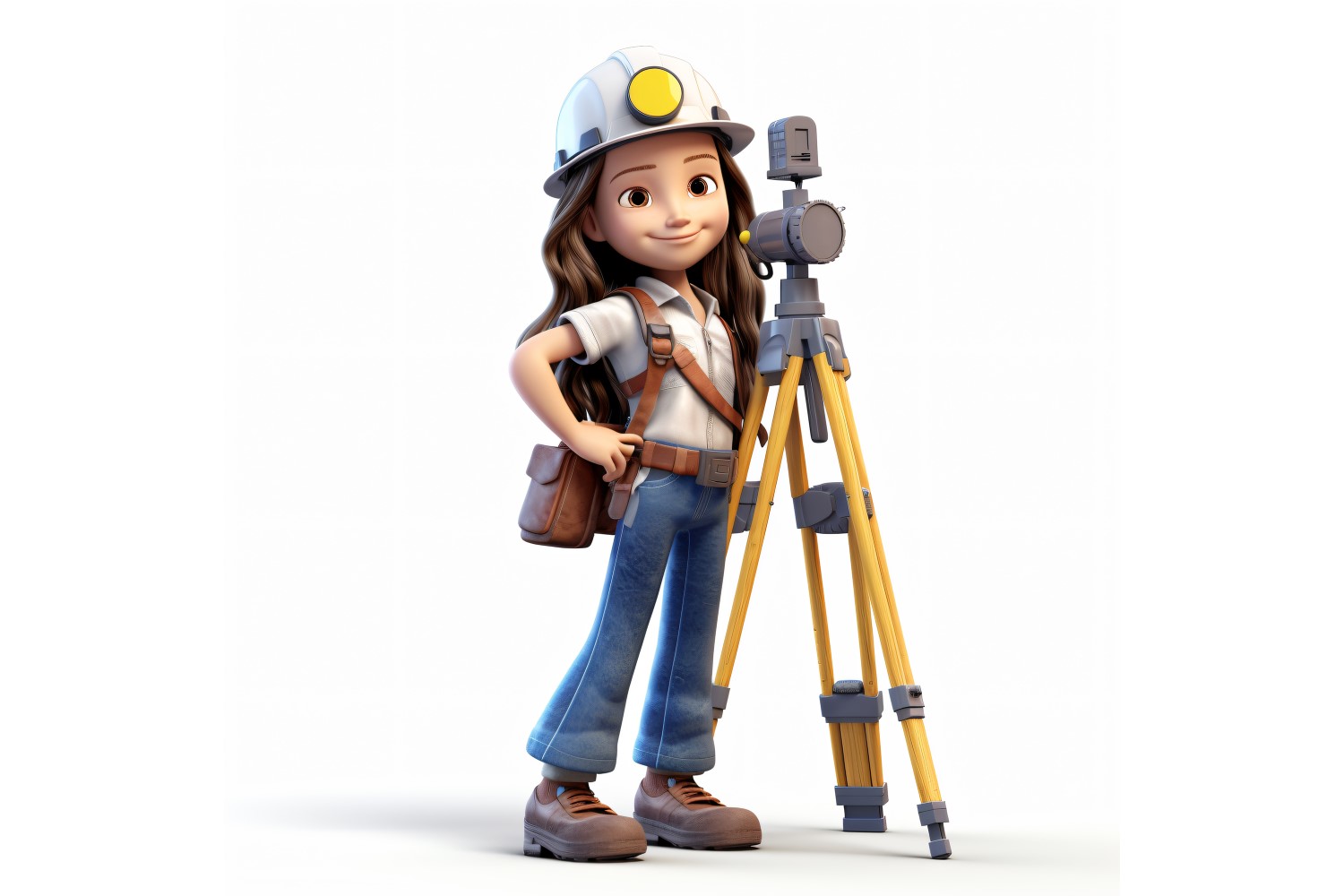 3D pixar Character Child Girl with relevant environment 36