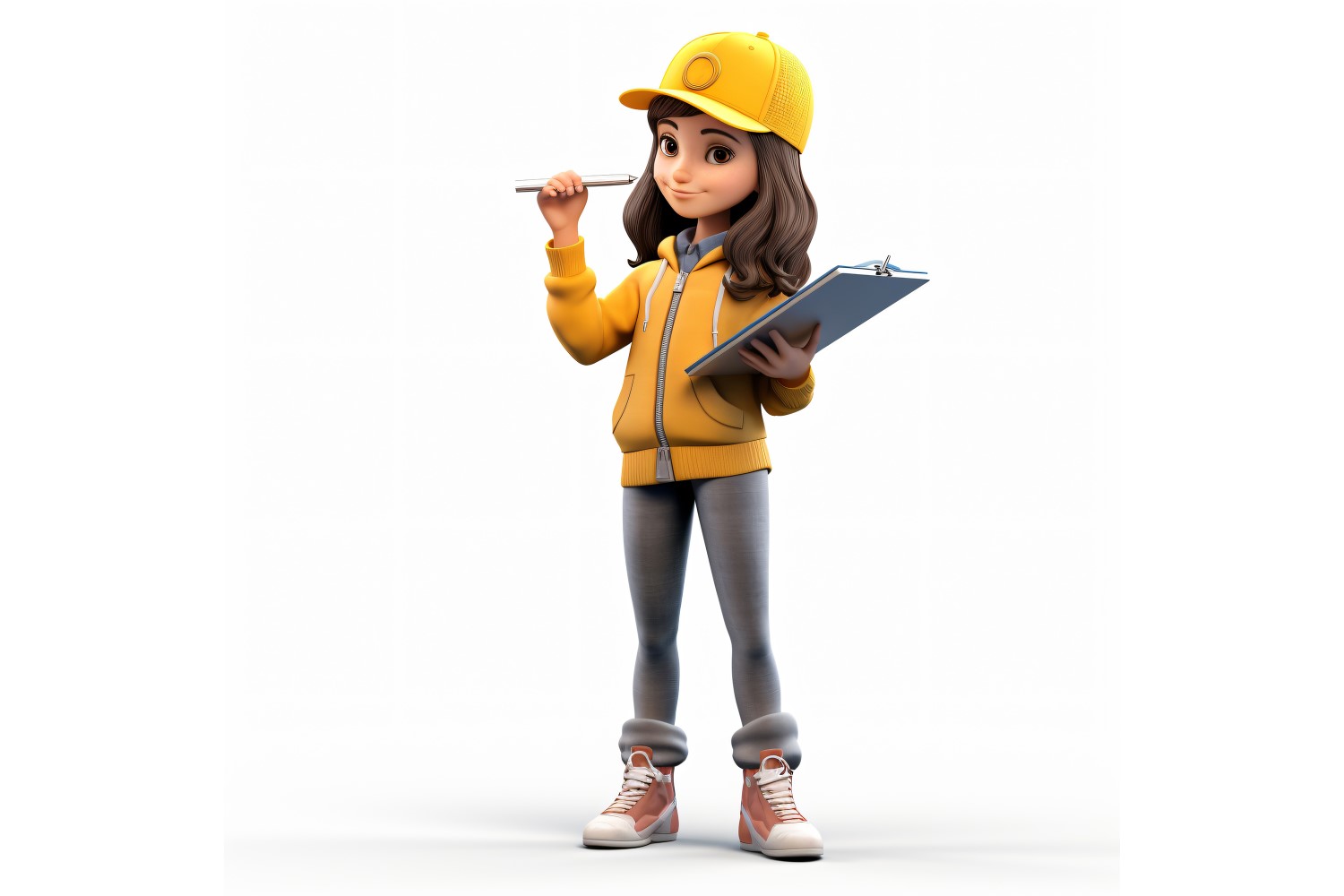 3D pixar Character Child Girl with relevant environment 39