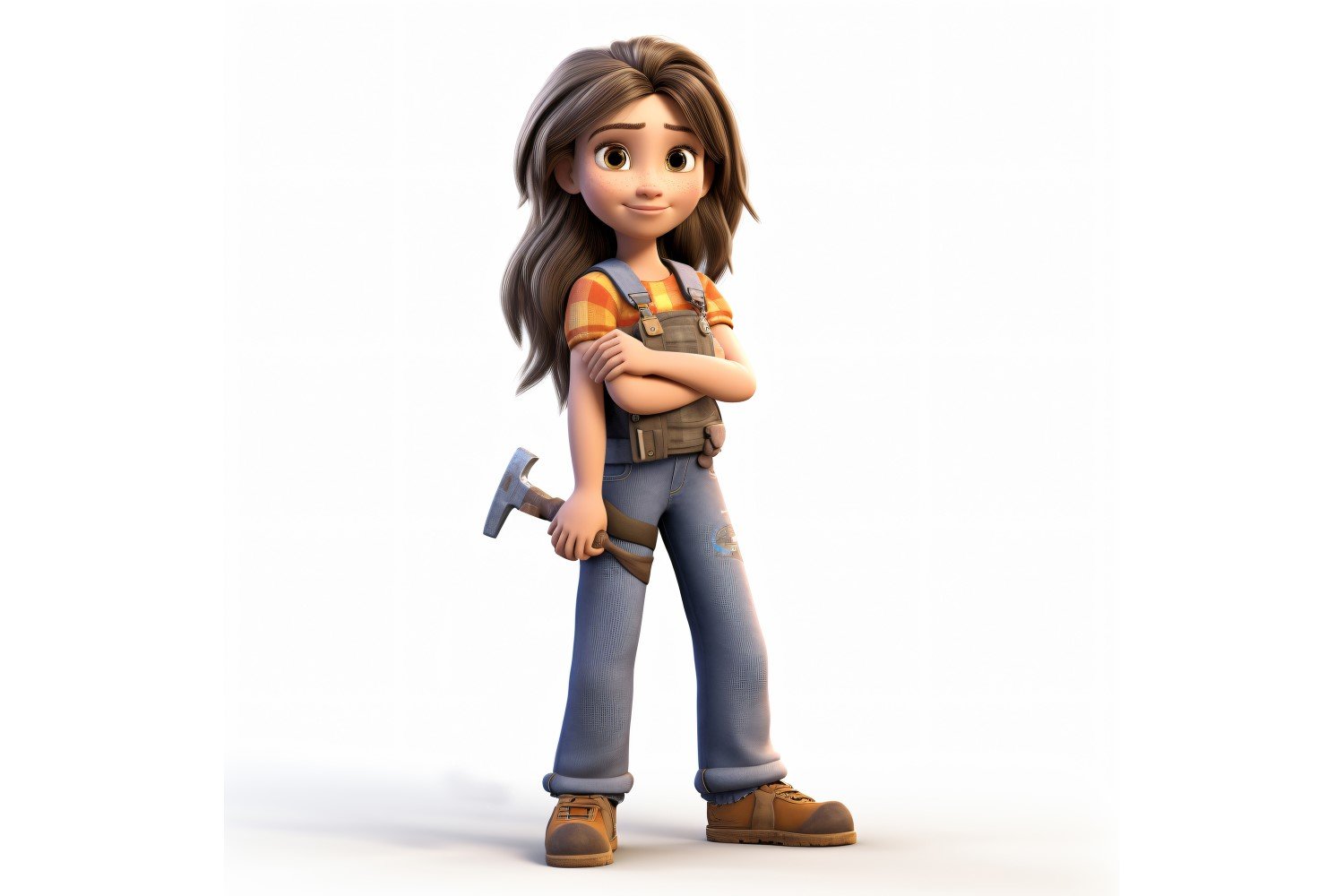 3D pixar Character Child Girl with relevant environment 41