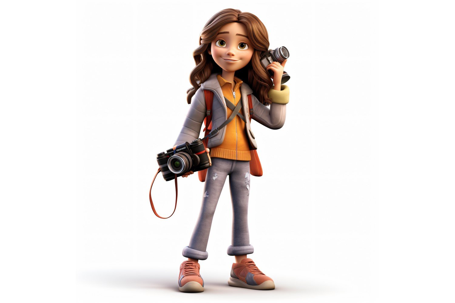 3D pixar Character Child Girl with relevant environment 42