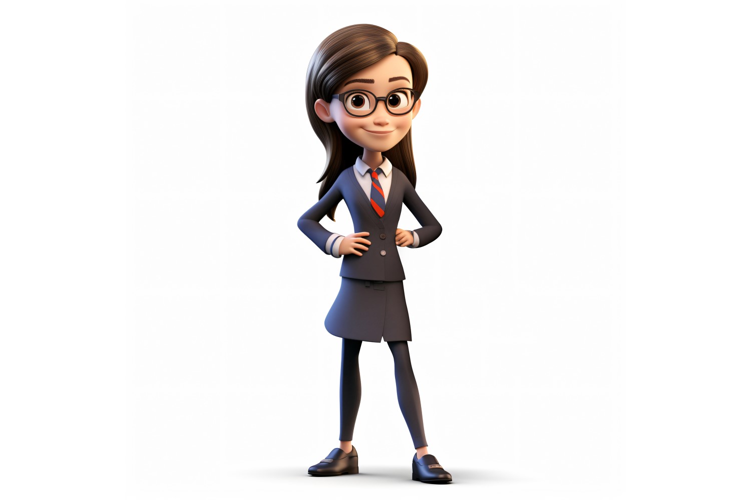 3D pixar Character Child Girl with relevant environment 48