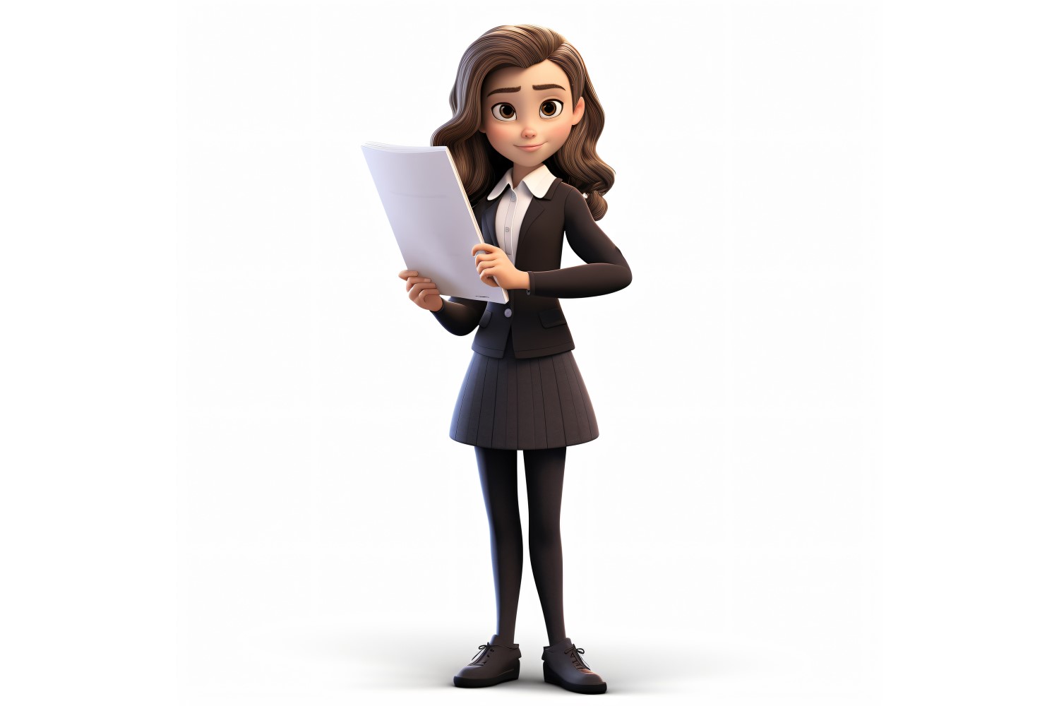 3D pixar Character Child Girl with relevant environment 51