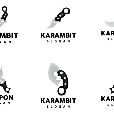 Karambit Katana Logo Templates 417892