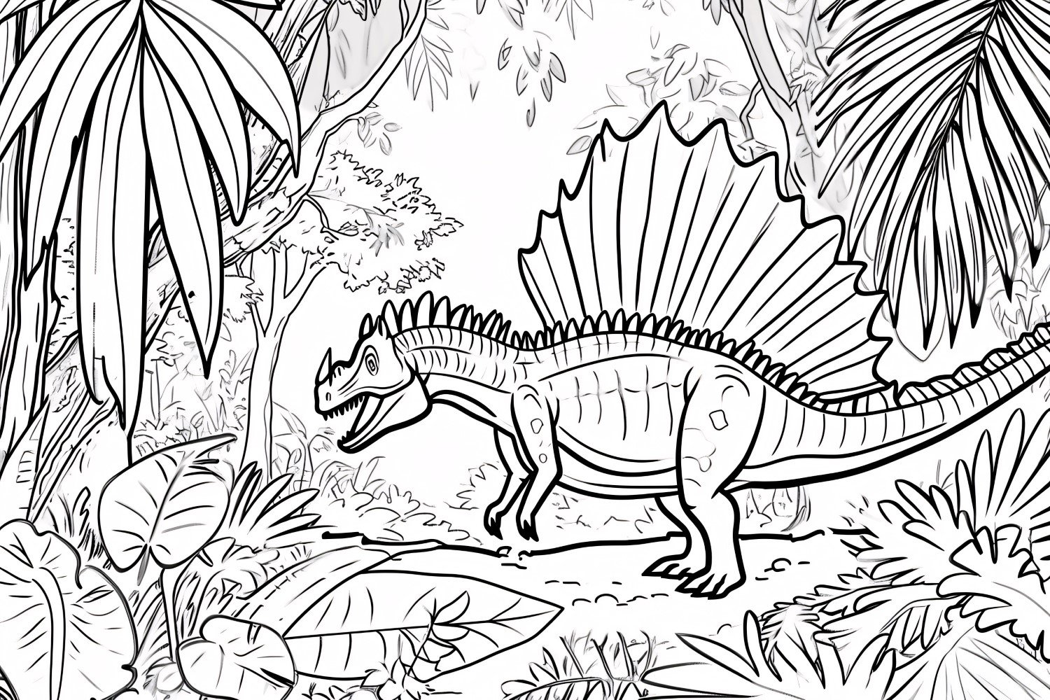 Spinosaurus Dinosaur Colouring Pages 9