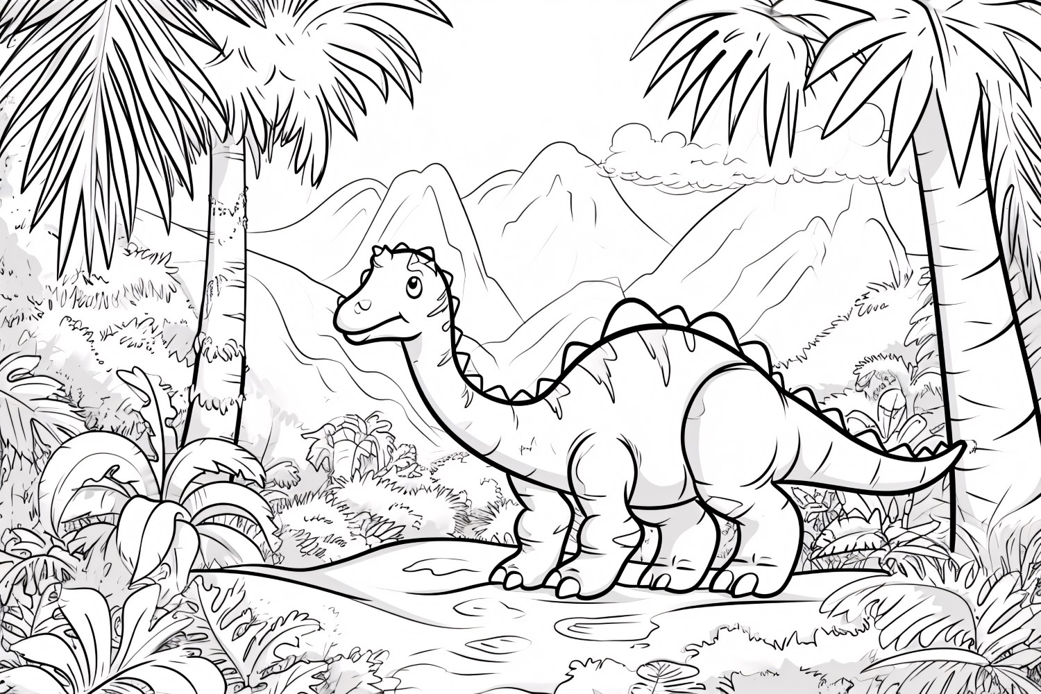 Iguanodon Dinosaur Colouring Pages 5