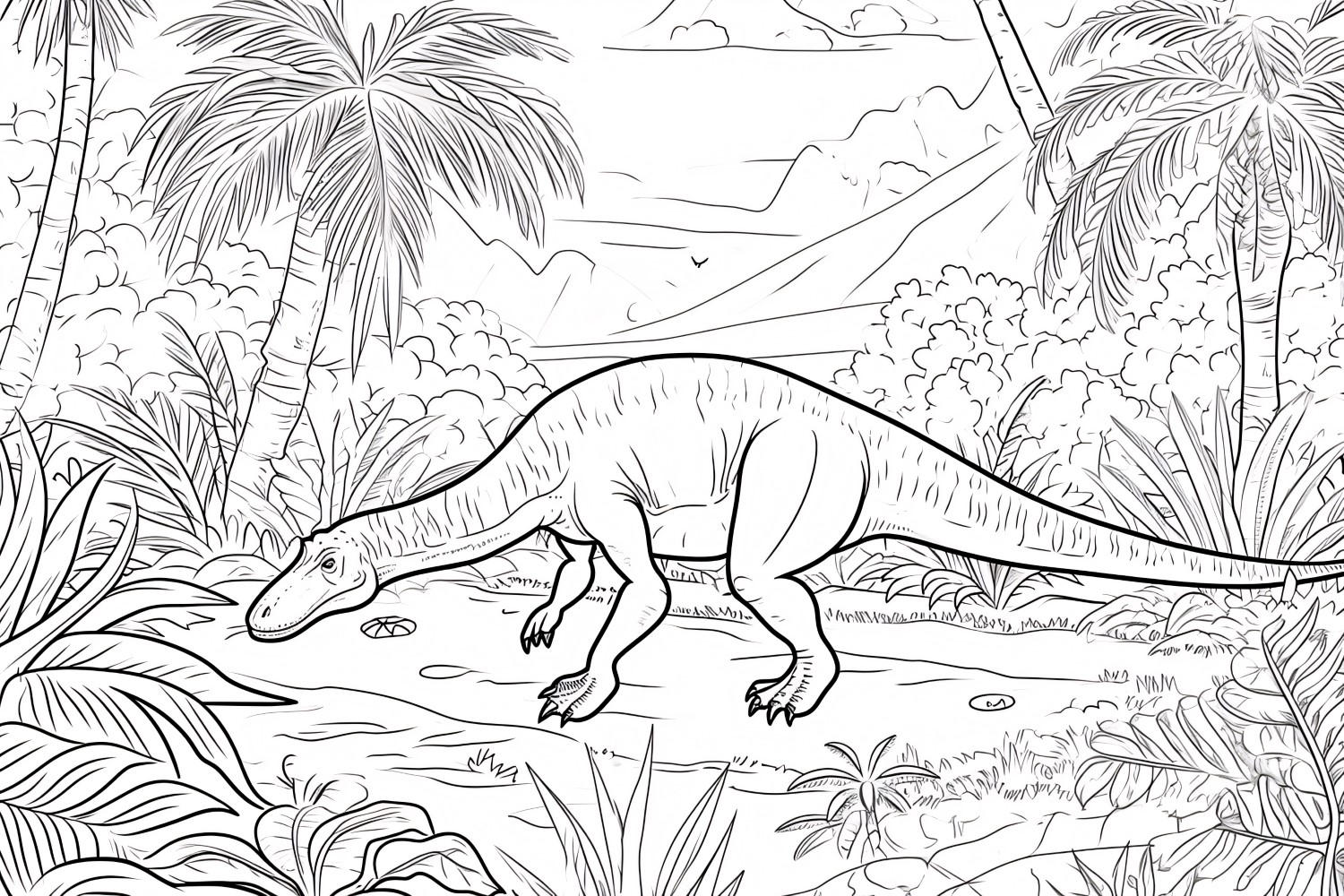 Iguanodon Dinosaur Colouring Pages 8