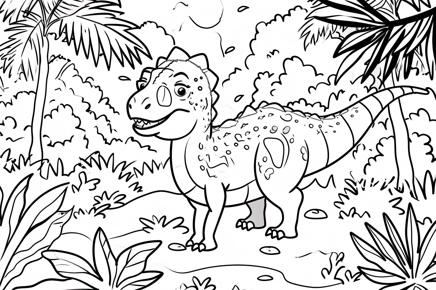 carnotaurus Dinosaur Colouring Pages