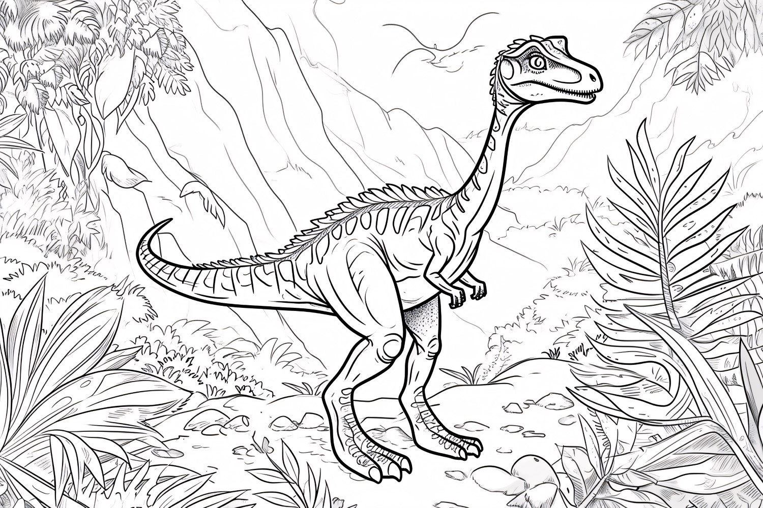 Oviraptor Dinosaur Colouring Pages 7