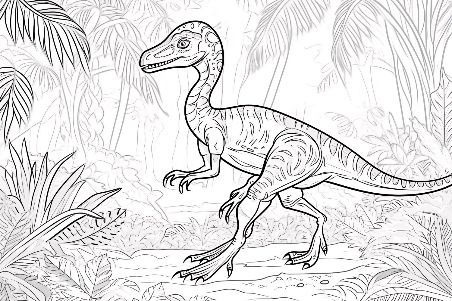 Oviraptor Dinosaur Colouring Pages 8