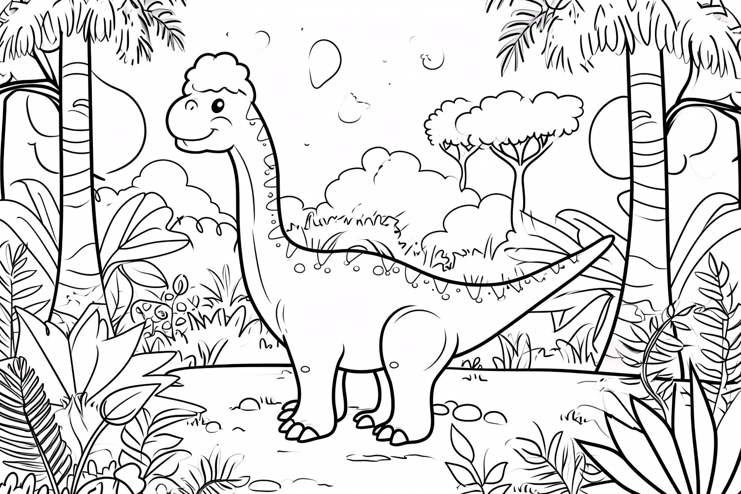 Maiasaura Dinosaur Colouring Pages 3