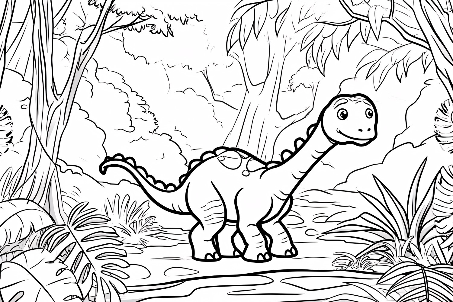 Maiasaura Dinosaur Colouring Pages 4