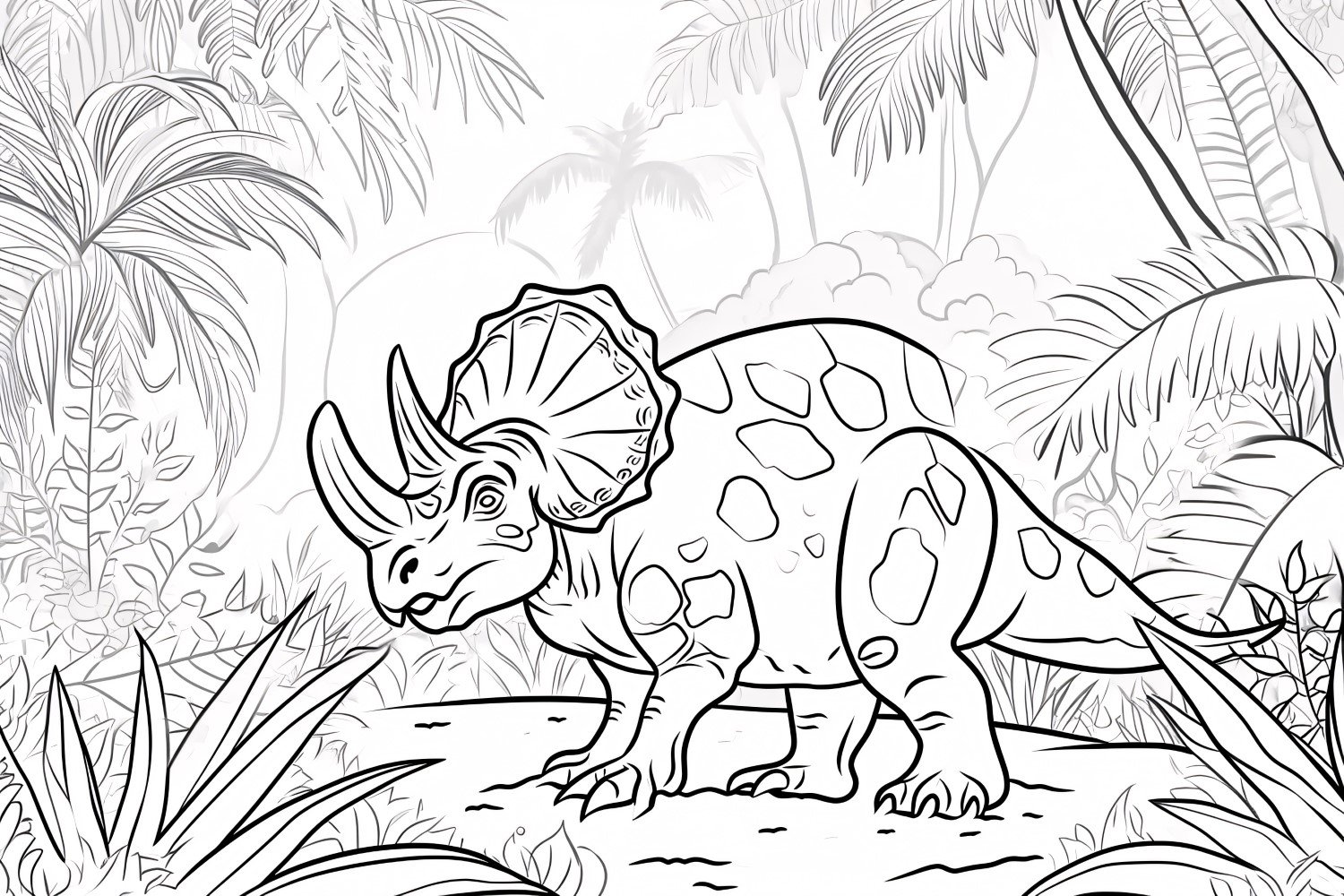 Protoceratops Dinosaur Colouring Pages 4