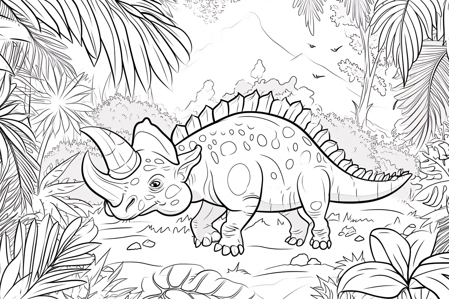 Euoplocephalus Dinosaur Colouring Pages 1