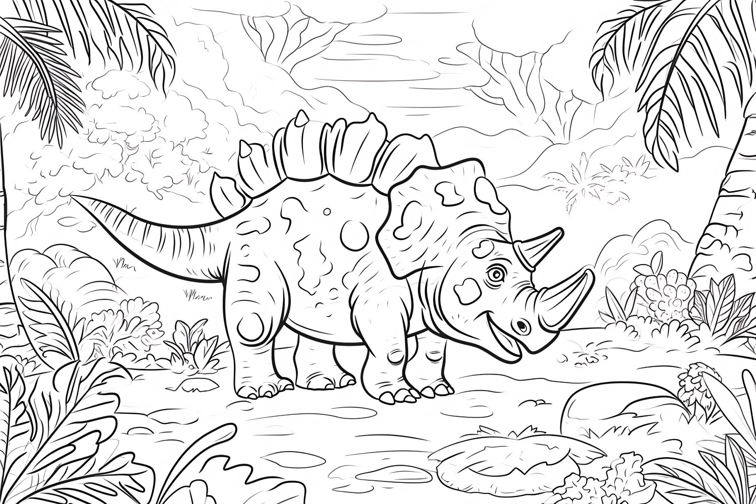 Euoplocephalus Dinosaur Colouring Pages 4