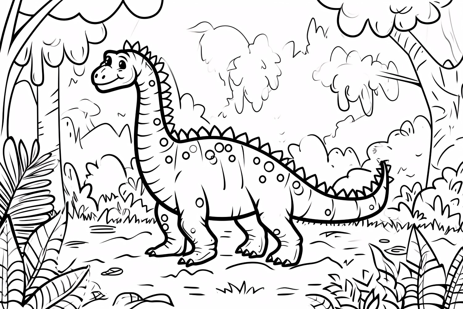 Ouranosaurus Dinosaur Colouring Pages 4