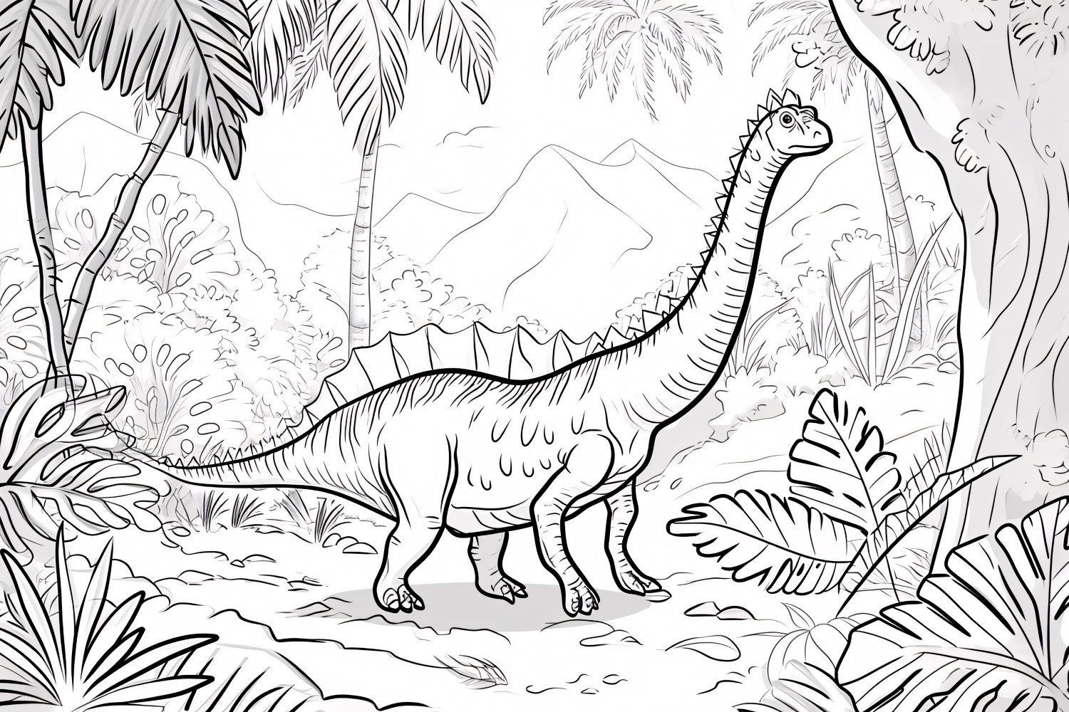 Ouranosaurus Dinosaur Colouring Pages 3