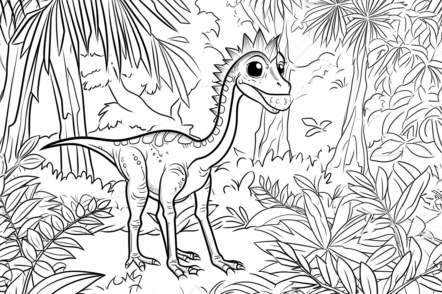 Sinosauropteryx Dinosaur Colouring Pages 1