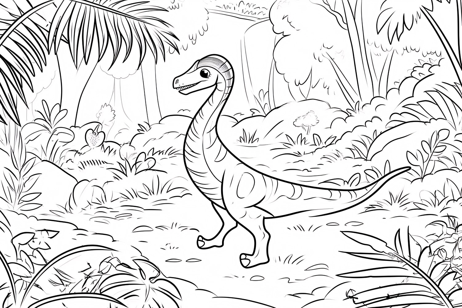 Sinosauropteryx Dinosaur Colouring Pages 2