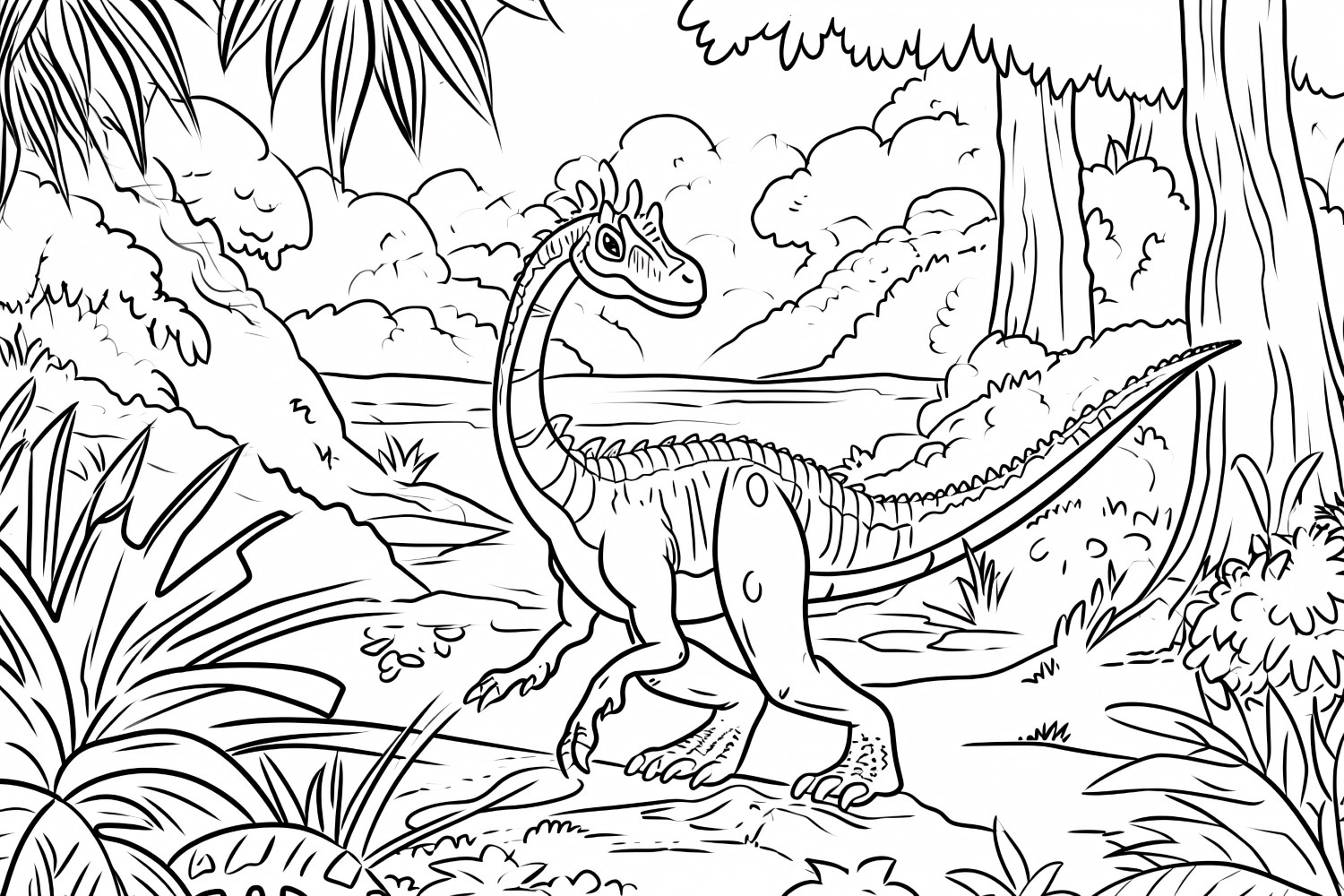 Sinosauropteryx Dinosaur Colouring Pages 3