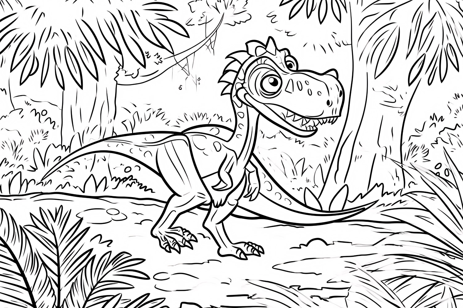 Sinosauropteryx Dinosaur Colouring Pages 4.