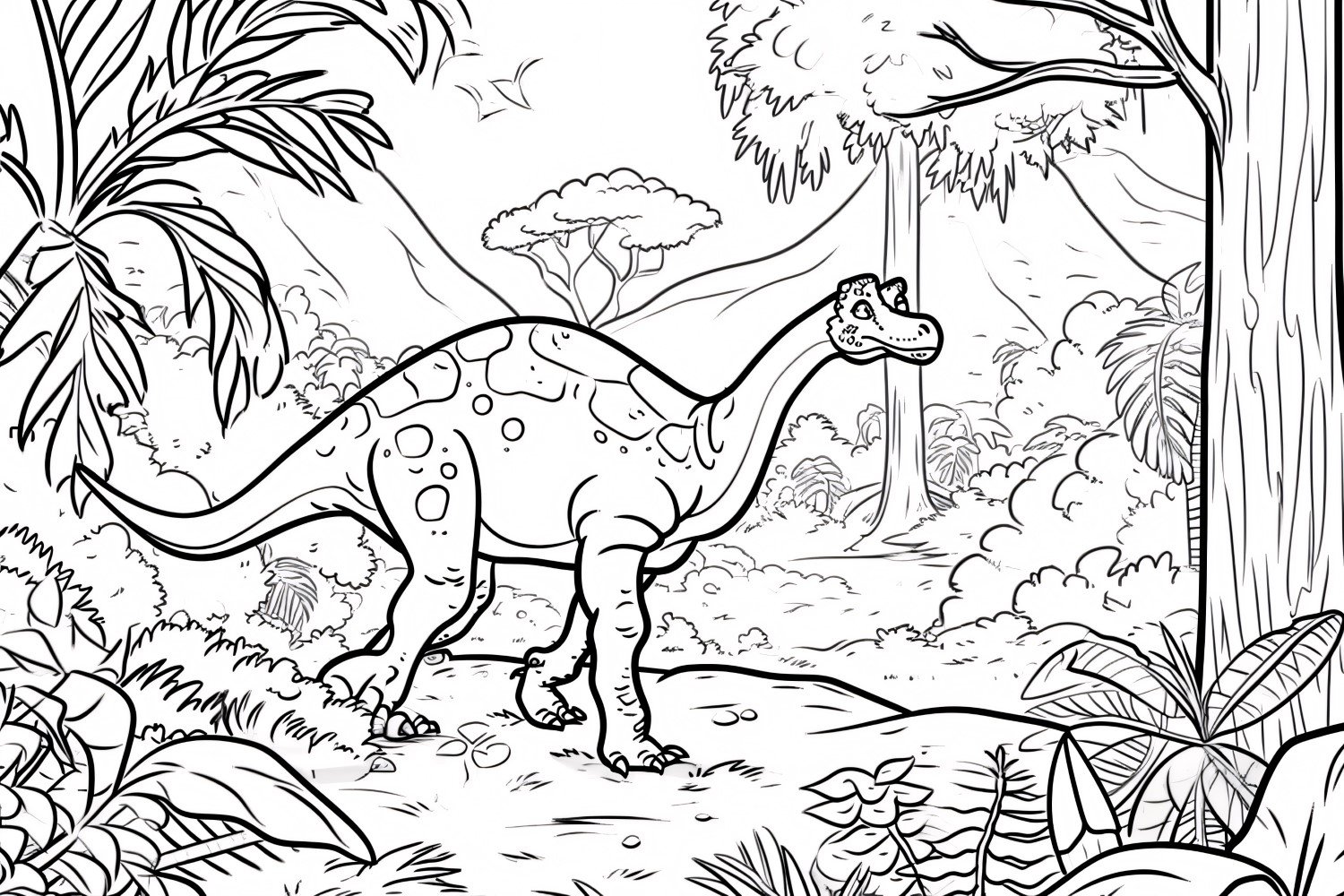 Camarasaurus Dinosaur Colouring Pages 1