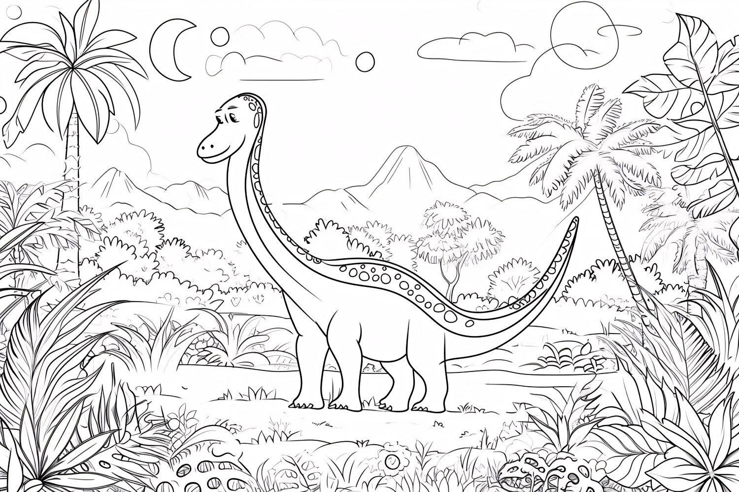 Camarasaurus Dinosaur Colouring Pages 3