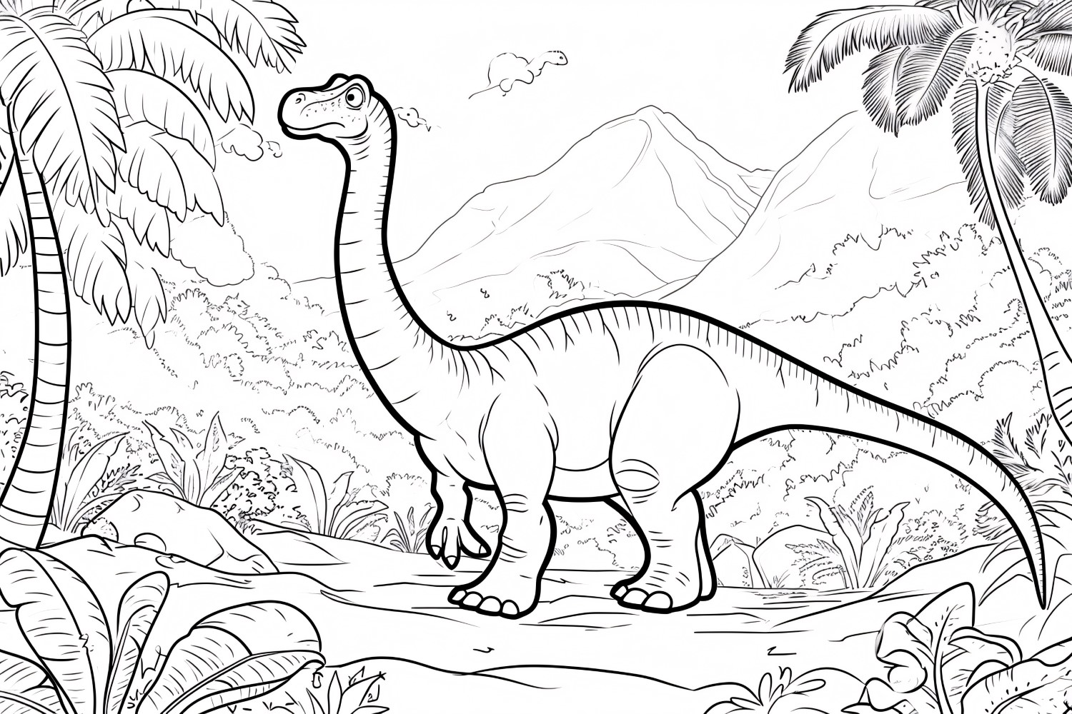 Camarasaurus Dinosaur Colouring Pages 4