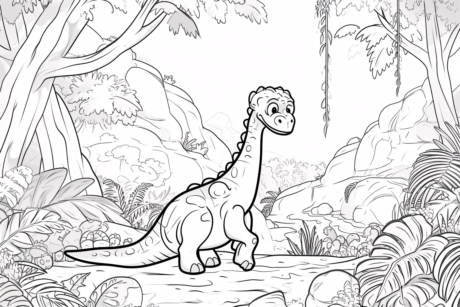 Dryosaurus Dinosaur Colouring Pages 3