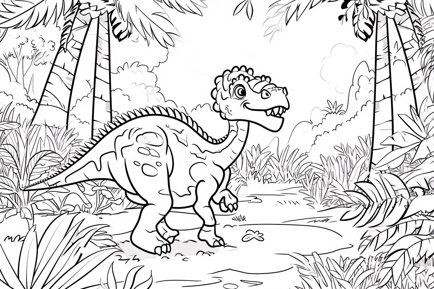 Heterodontosaurus Dinosaur Colouring Pages 3