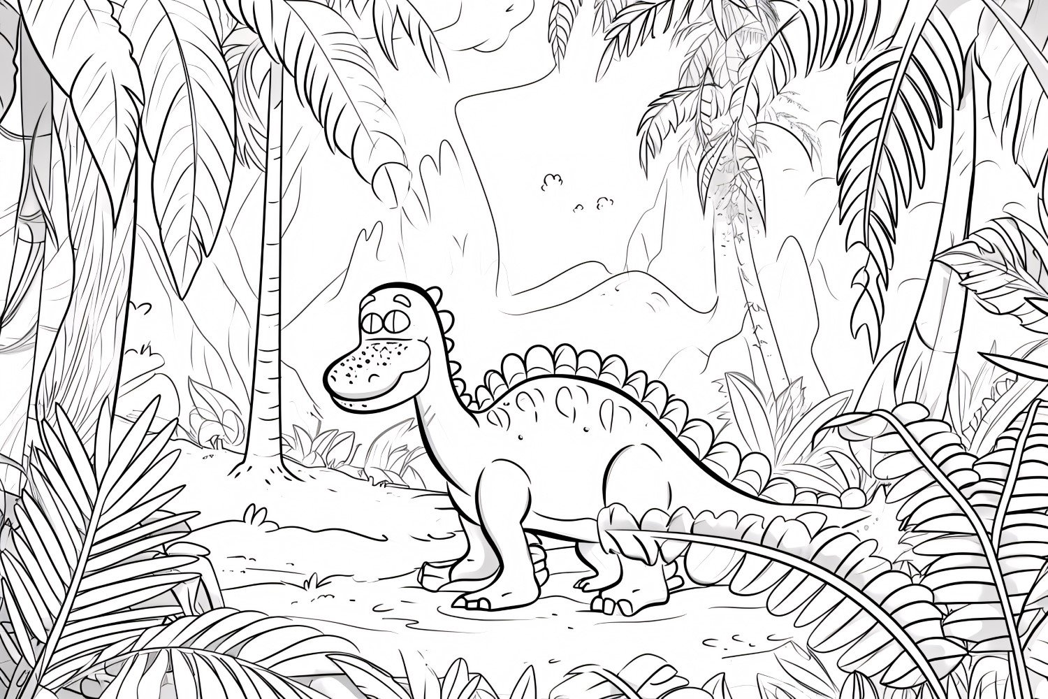 Nodosaurus Dinosaur Colouring Pages 2