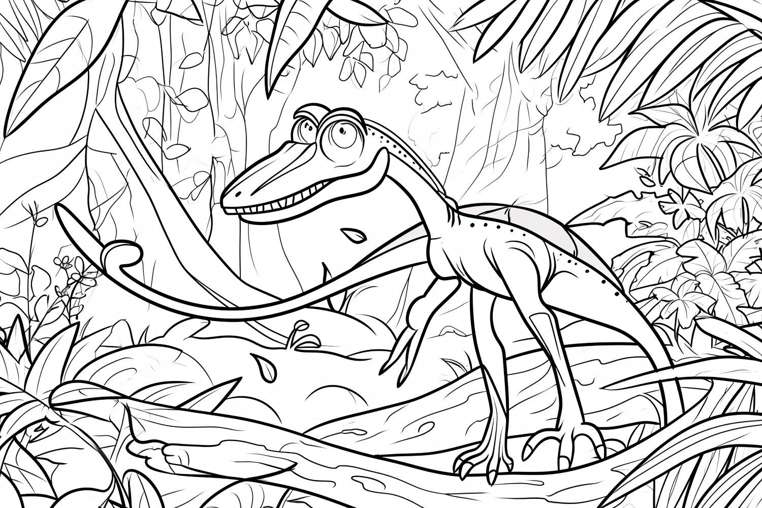 Dimorphodon Dinosaur Colouring Pages 3