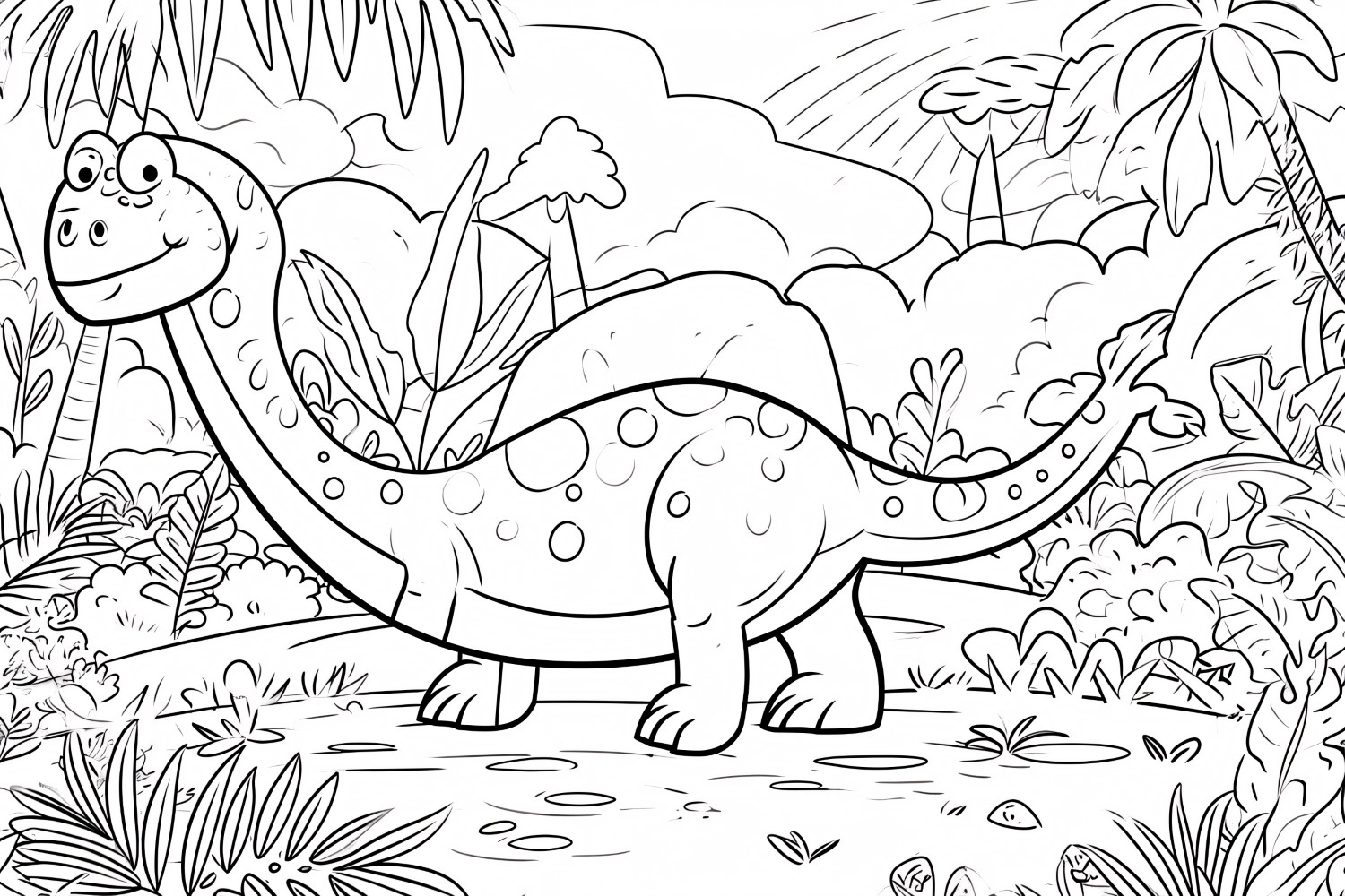 Sauropelta Dinosaur Colouring Pages 1