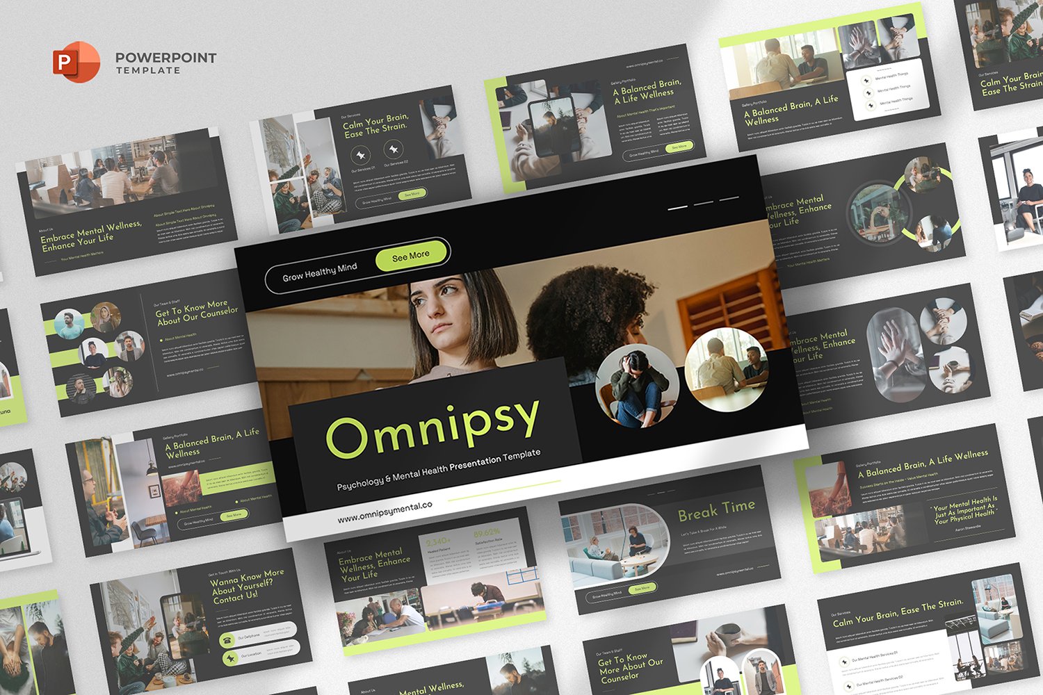 Omnipsy - Mental Health Powerpoint Template