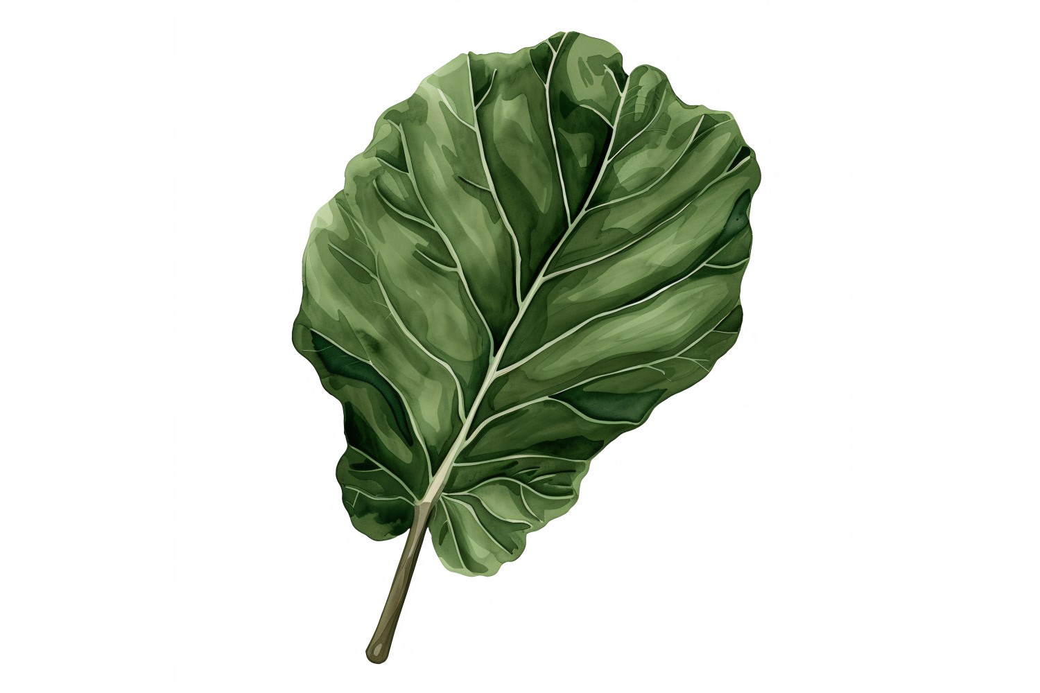 Fiddle Leaves Watercolour Style Painting 5