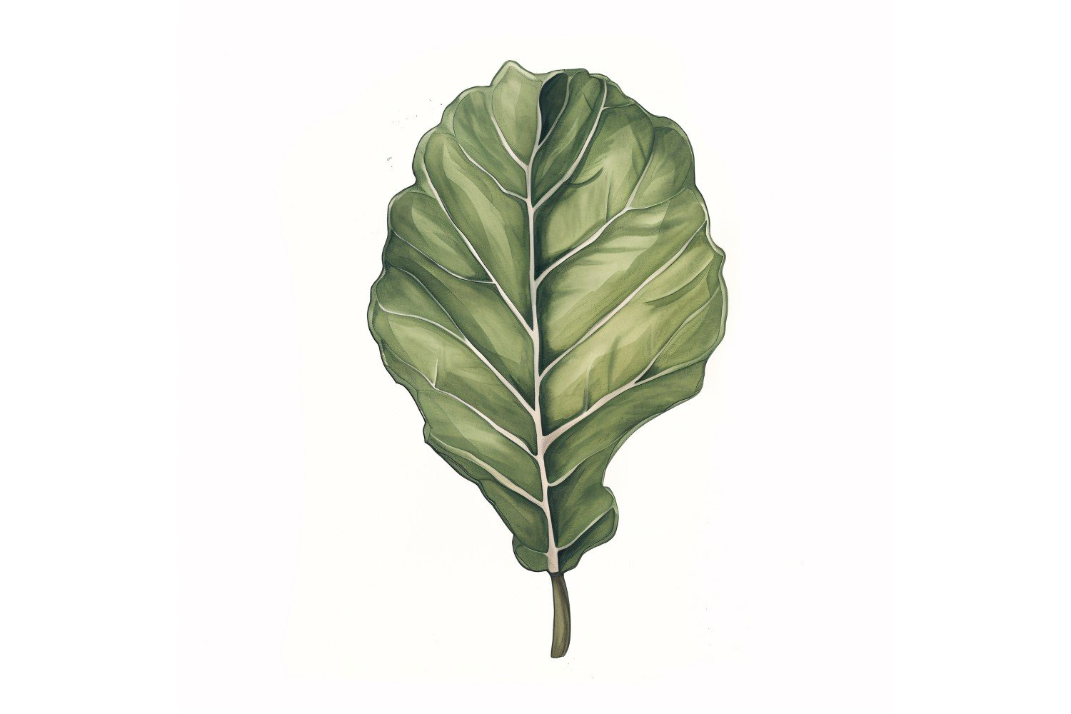 Fiddle Leaves Watercolour Style Painting 8