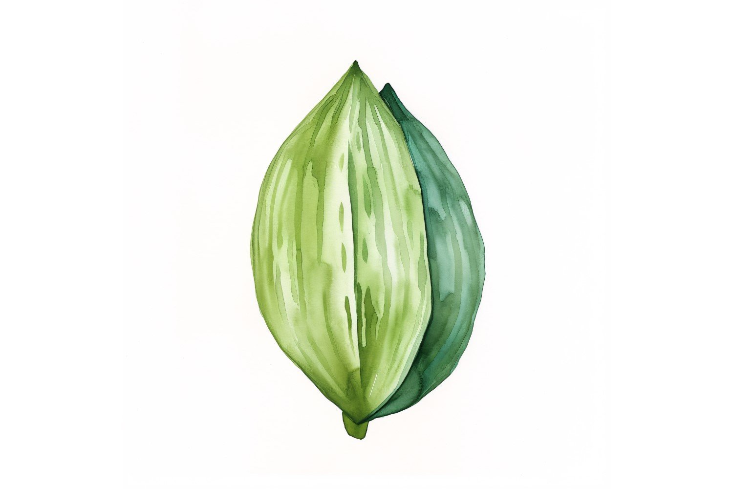 Haworthia Leaves Watercolour Style Painting 4