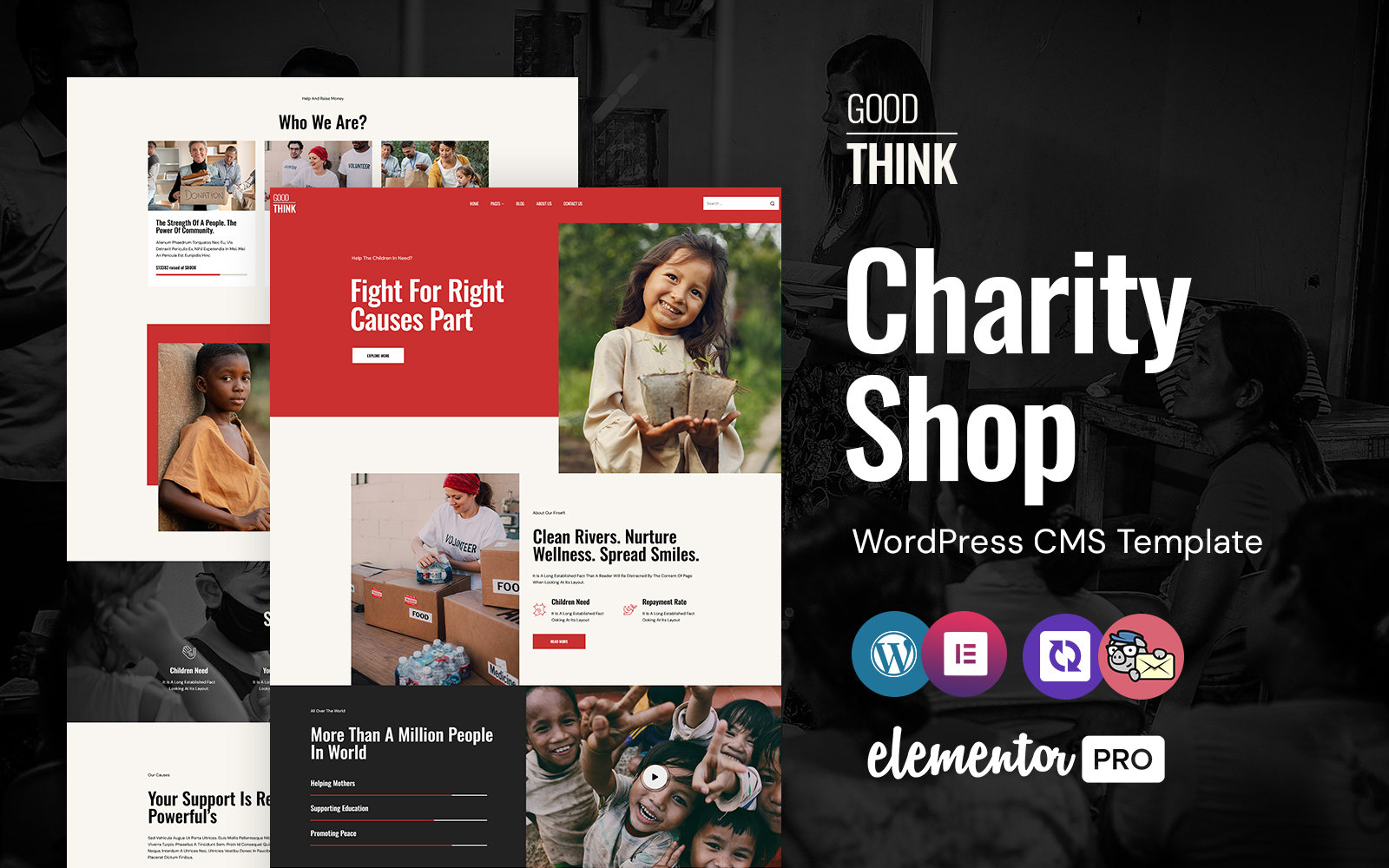 Good Think -  Charity Trust And Donation WordPress Elementor Theme