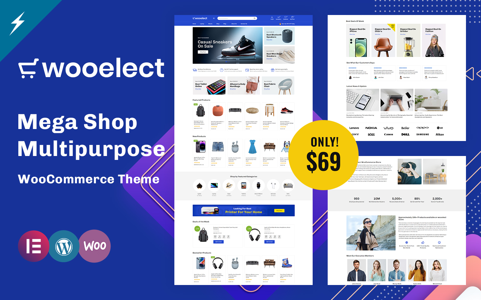 Wooelect - Mega Shop Multipurpose WooCommerce Theme