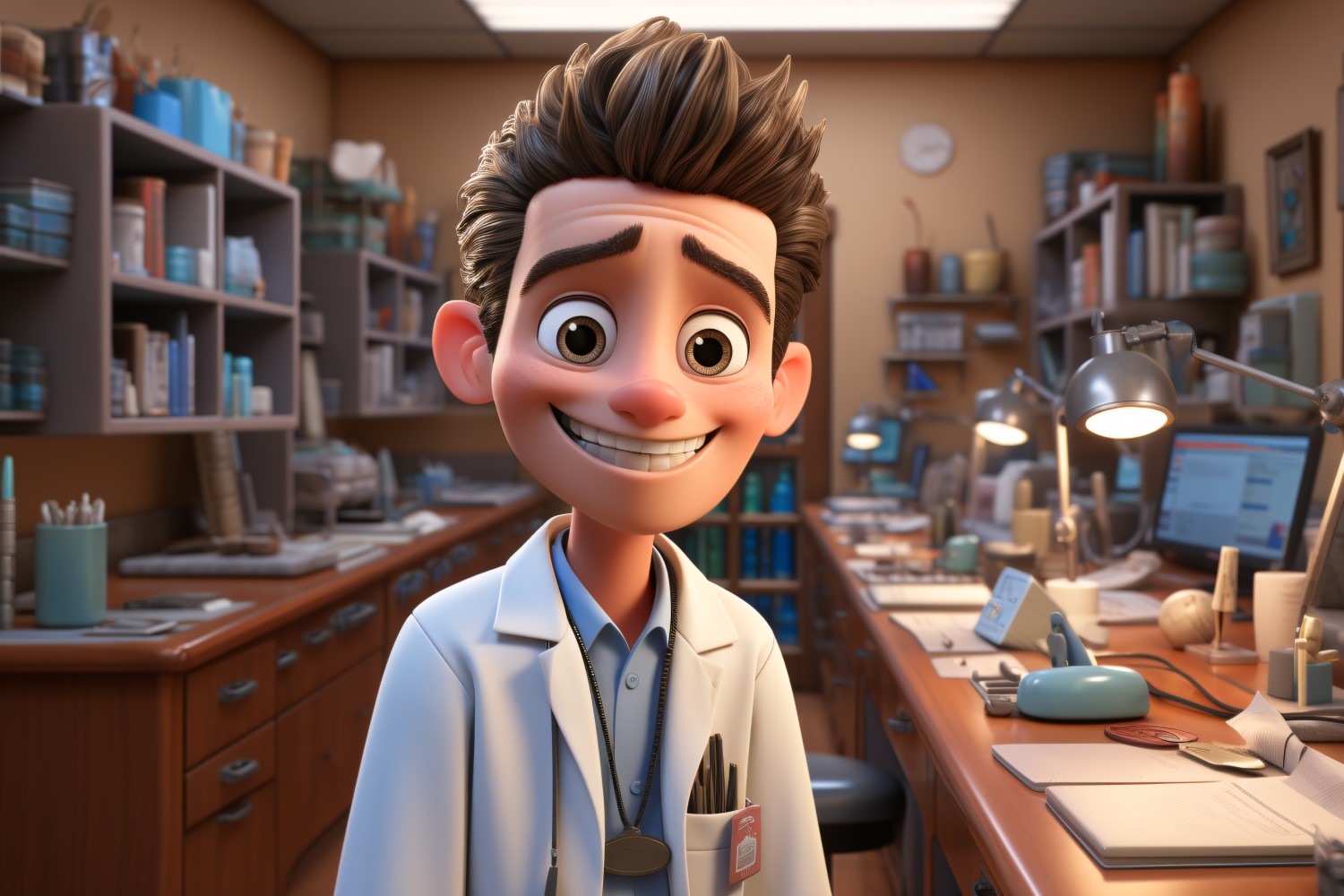 3D Character Boy dental_hygie with relevant environment 2