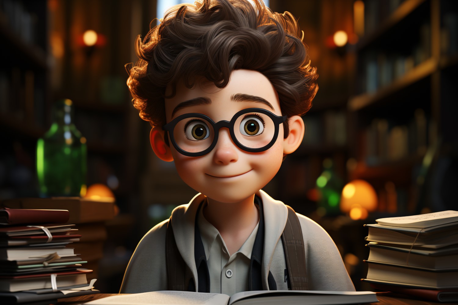 3D Pixar Character Boy Environmental Scientist 1