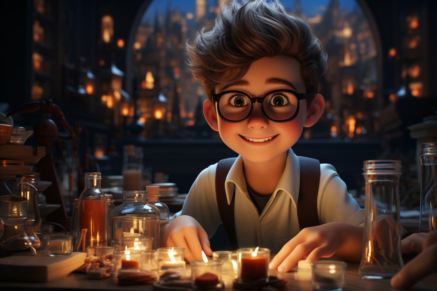 3D Pixar Character Boy Environmental Scientist 4