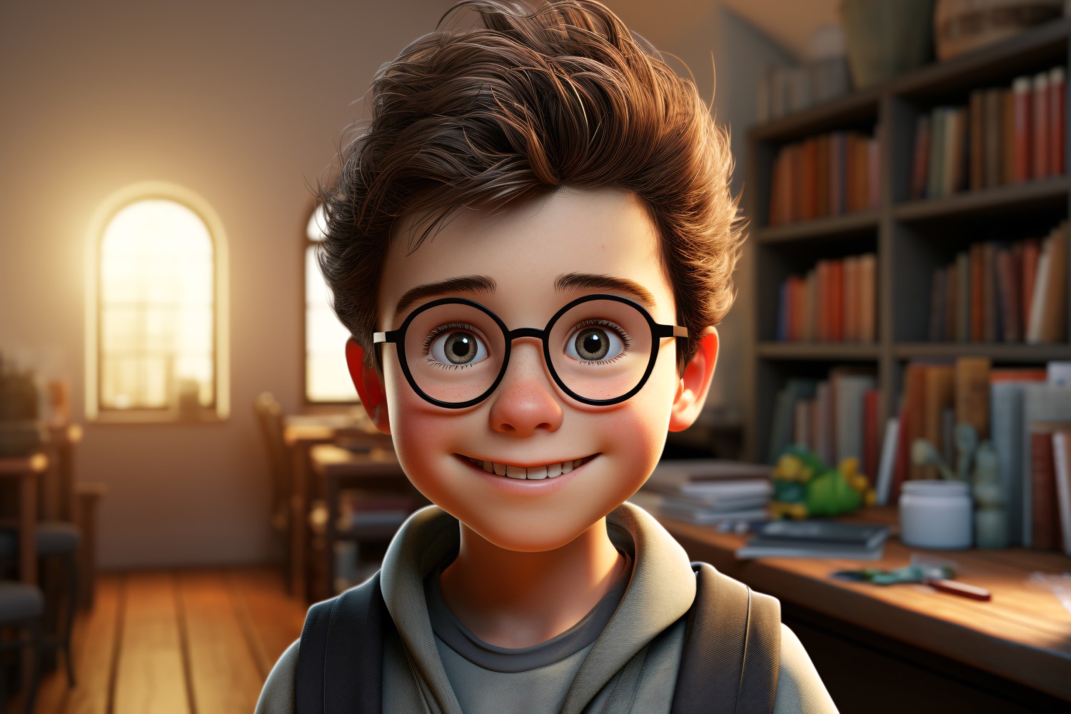 3D Character Boy Film Director with relevant environment 2