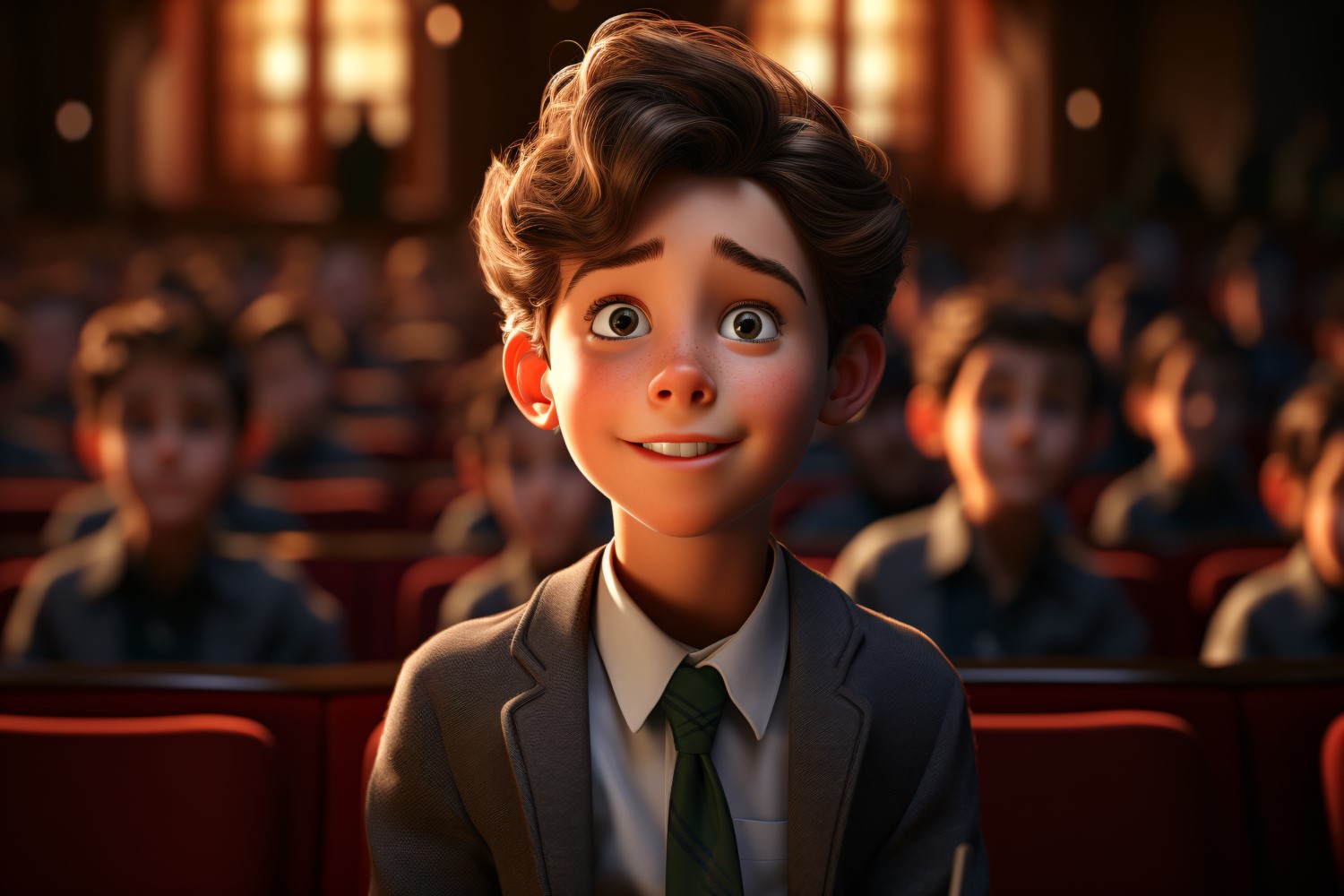 3D Character Boy Film Director with relevant environment 4