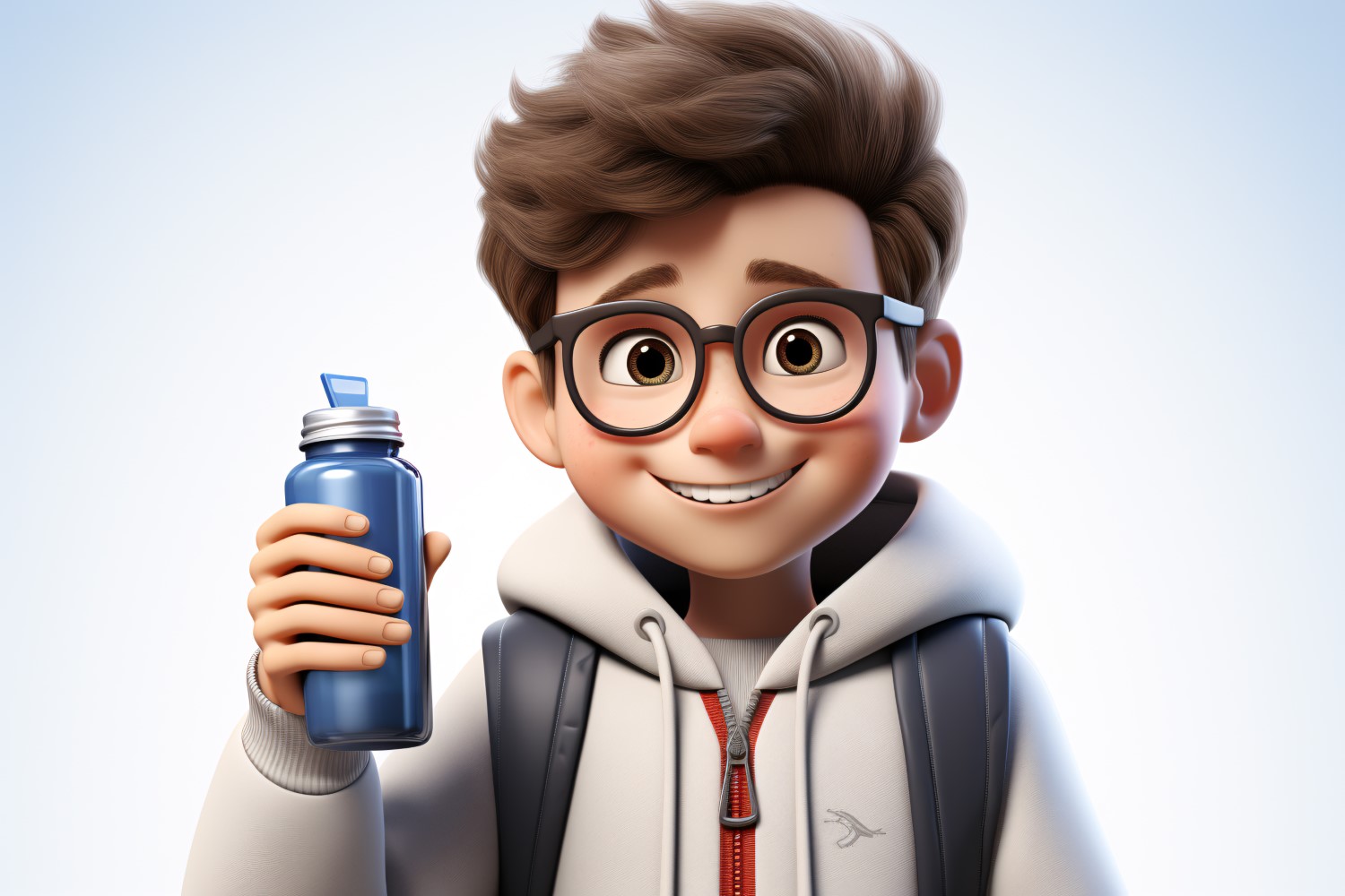 3D Character Child Boy scientist with relevant environment 18