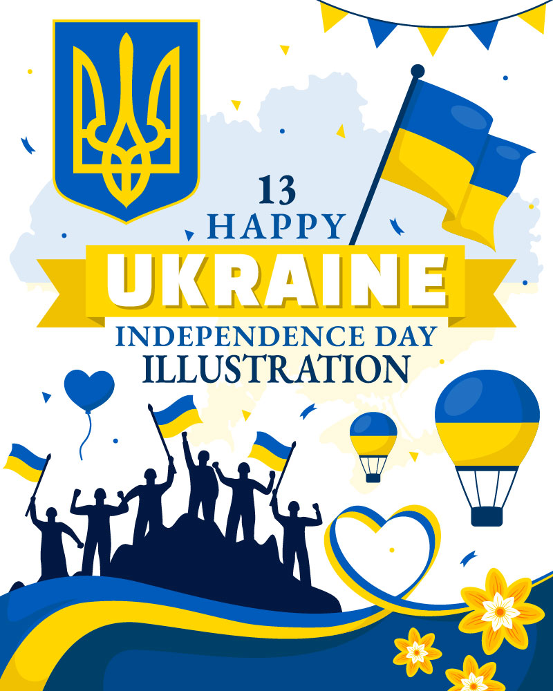 13 Ukraine Independence Day Illustration